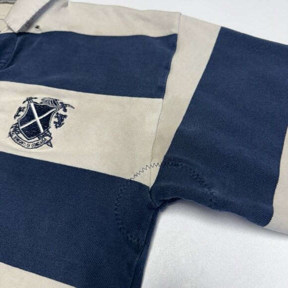 Barbarian Rugby Wear Shirt Mens Large 21x26.5 Gonzaga Striped Logo - Picture 6 of 15